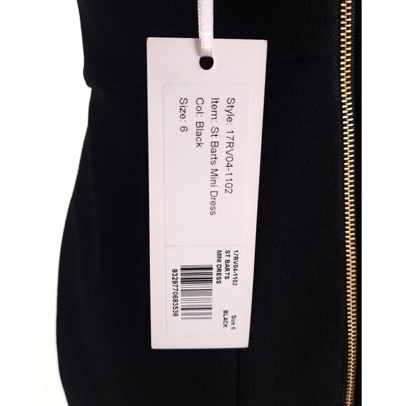 Rebecca Vallance St Barts Mini Dress Size 2 Black NWT $428 - Picture 11 of 16